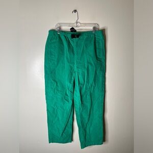 Mens Levis Skateboarding Quick Release Green Corduroy Pants Size Large